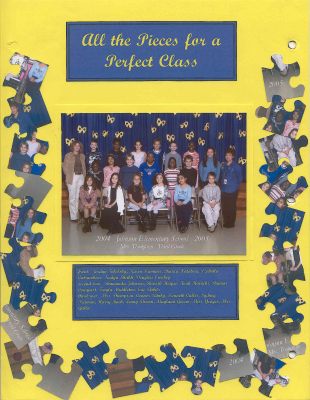 a140 Class Picture with puzzle pieces