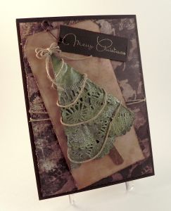 Folded Doily Christmas Tree