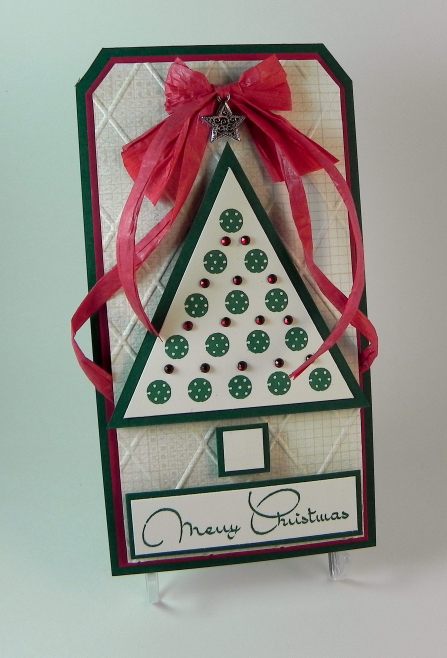 Lots of Dots Christmas Tree Tag aDSCN5700