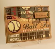 Baseball Note Card