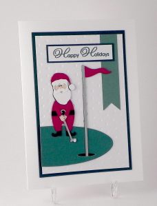 Die Cut Golfing Santa wwDSCN7388