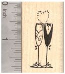 bride-and-groom-champagn-glasses-stamp