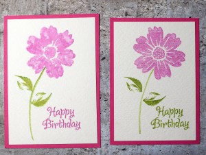 faux water color comparison sample