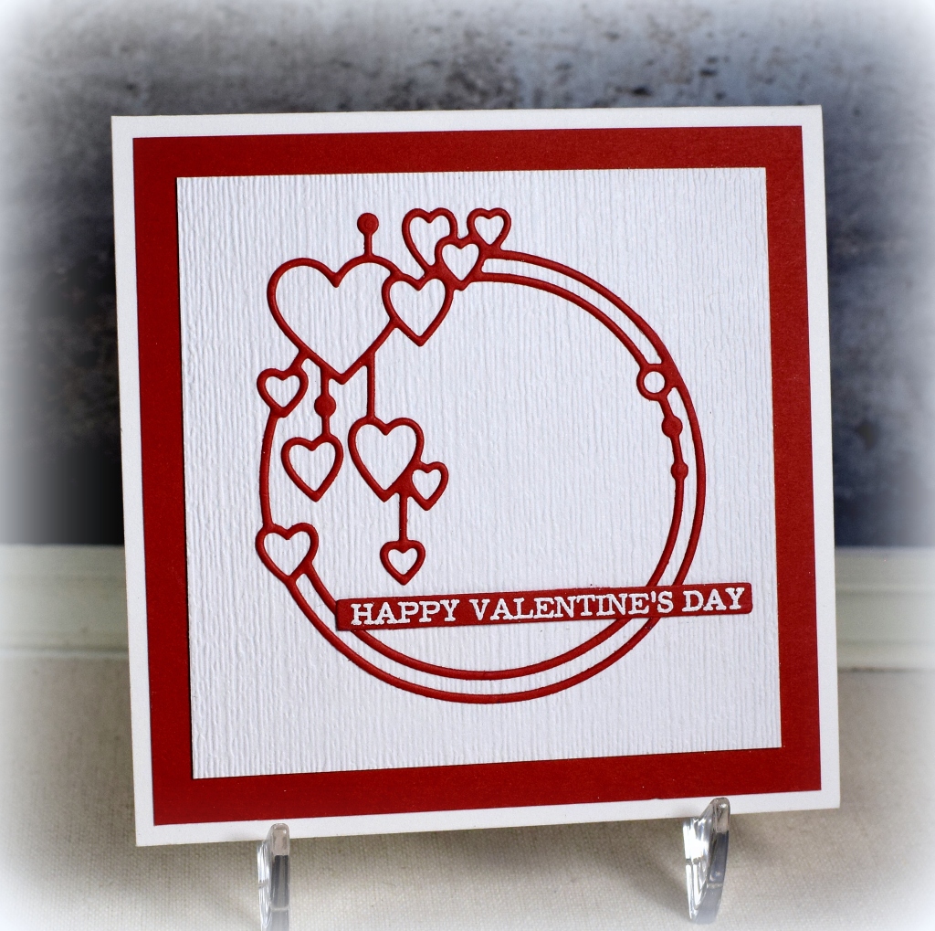 Hanging Hearts Valentine's Day Card
