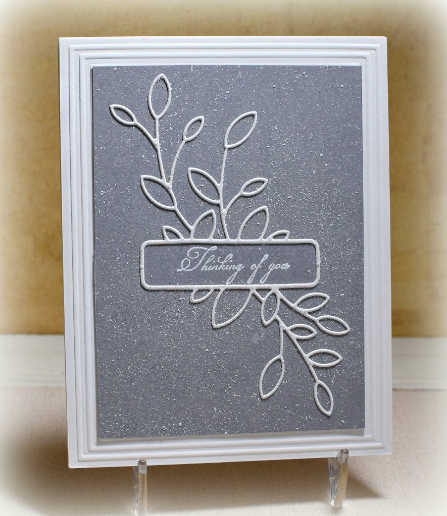 Antique Leaf Label Thinking of You 2